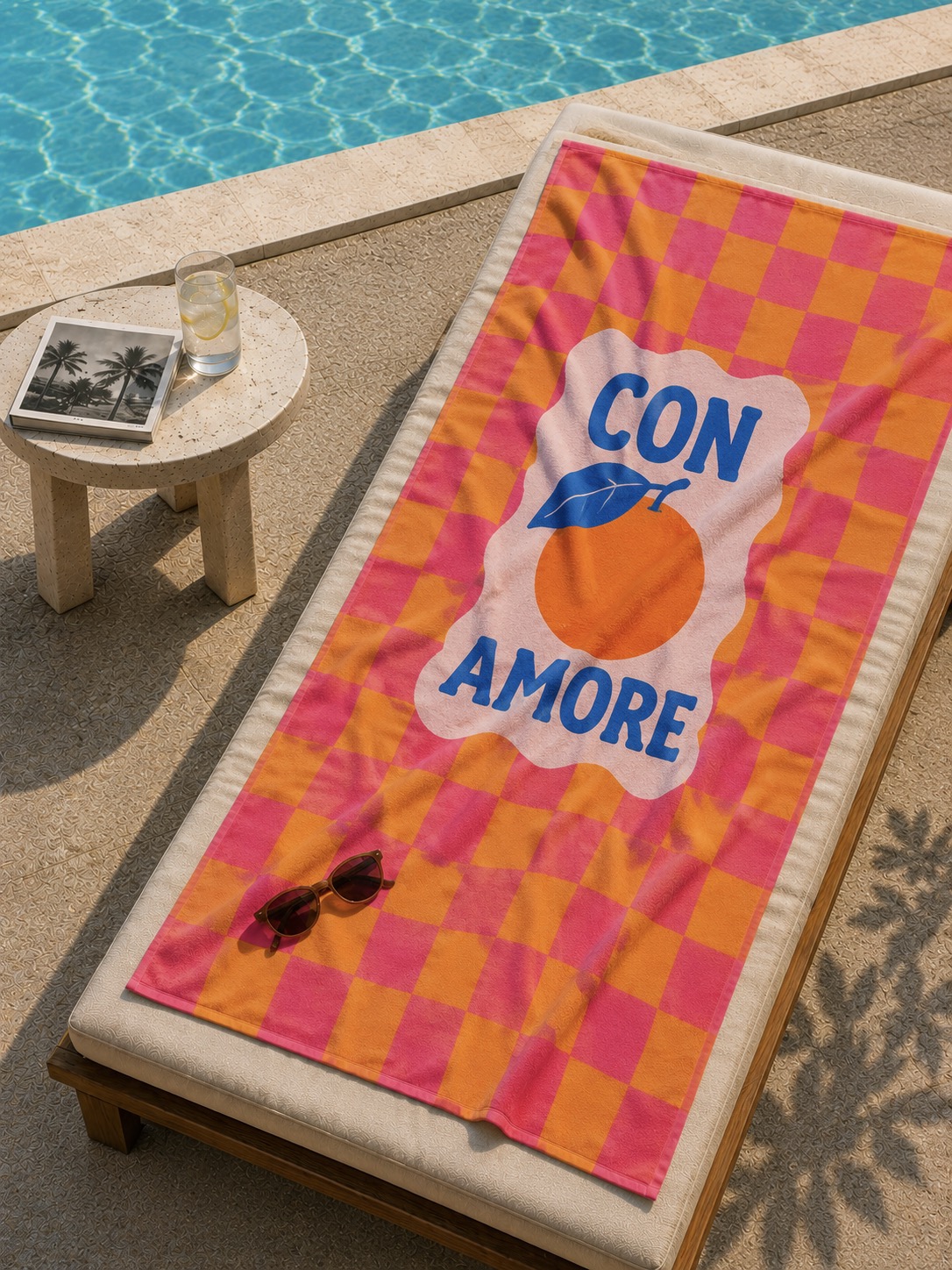 Citrus Amore Beach Towel by Home of Linen